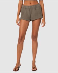 EDIKTED - Harleigh Linen Look Shorts