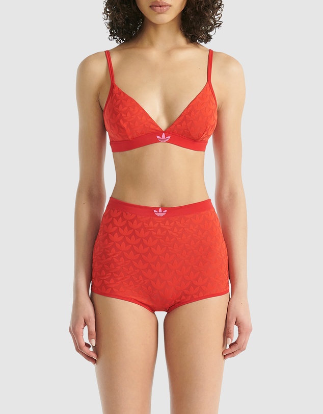 adidas Originals - Microterrot Monogram Logo Unlined Triangle Bralette