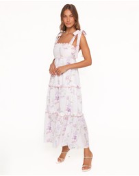 Petal & Pup - Aurelia Maxi Dress - Purple Floral