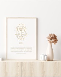 Olive et Oriel - Libra Celestial Zodiac Art Print