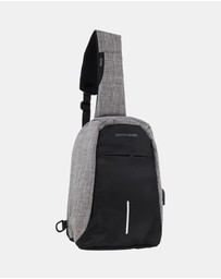 Pierre Cardin - Pierre Cardin Men's Nylon Sling Bag