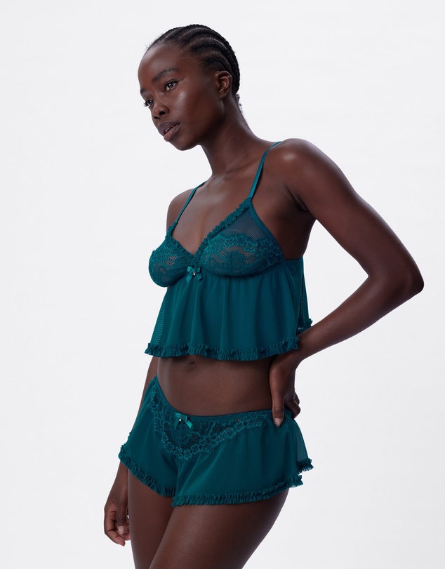 Bras N Things - Too Cute French Knicker - Teal