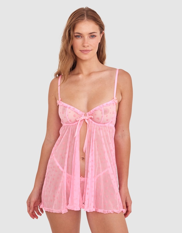 Bras N Things - Maisie Babydoll - Pink