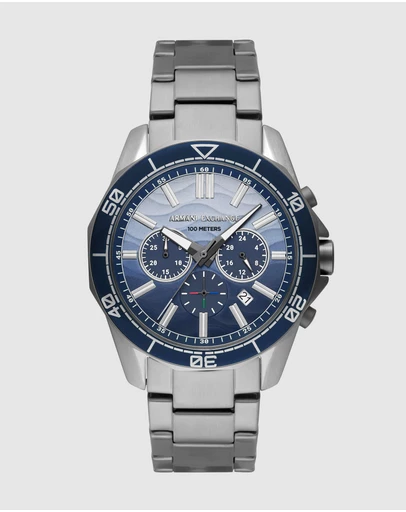 Armani Exchange - Gun-Metal Chronograph Watch