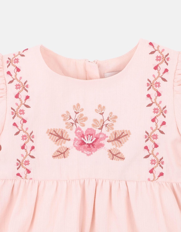 Fox & Finch - Wild Garden Embroidered Dress - Babies