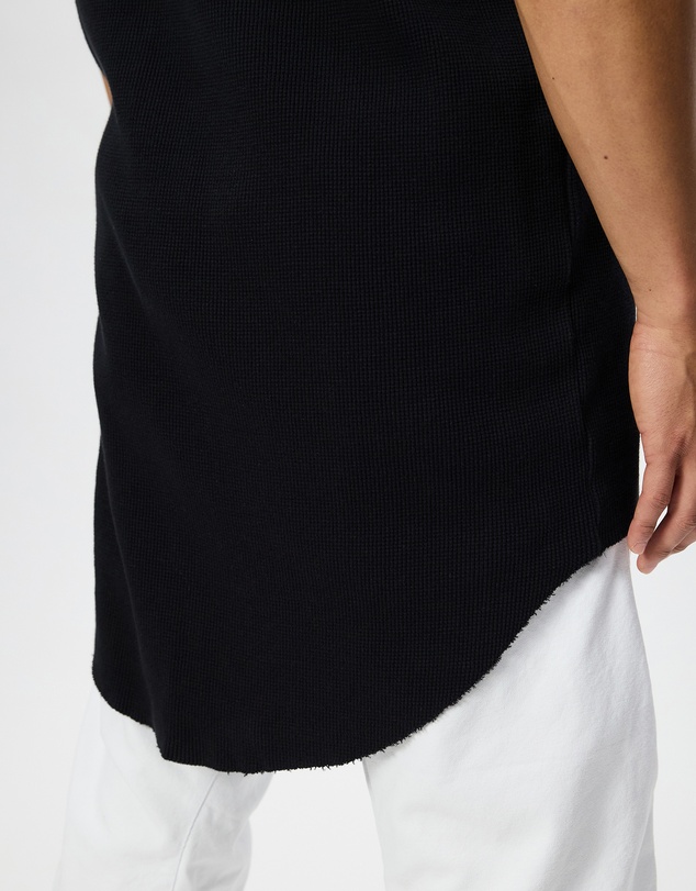 Surrounded By Ghosts - The Arsenic Relaxed Waffle Knit Long Tail T-Shirt