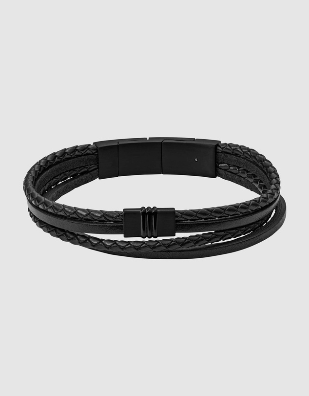Fossil - Fossil Vintage Casual Black Bracelet JF03098001
