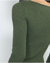 AERE - Eden Cashmere Blend Boat Neck Top