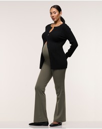 Soon Maternity - Straight Flare Overbelly Leggings