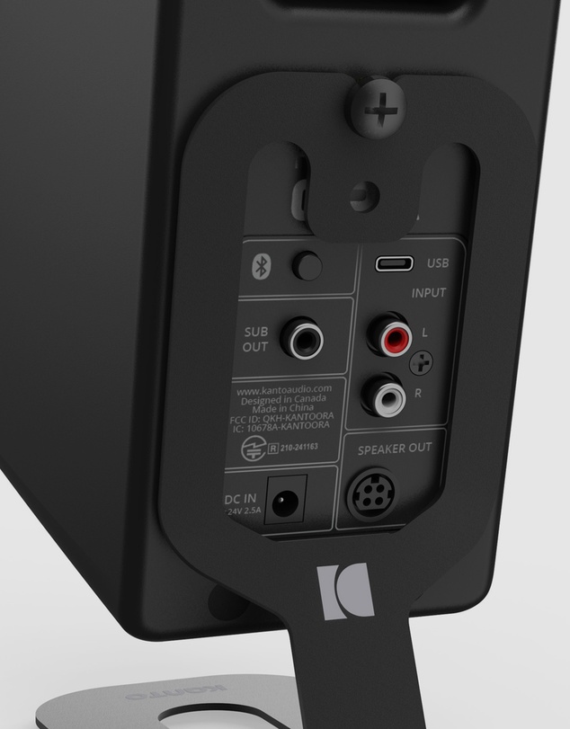iWorld - Kanto SU2 Kanto SU2 Rear-Mounted Desktop Stands for Uki and Ora - Black, Pair