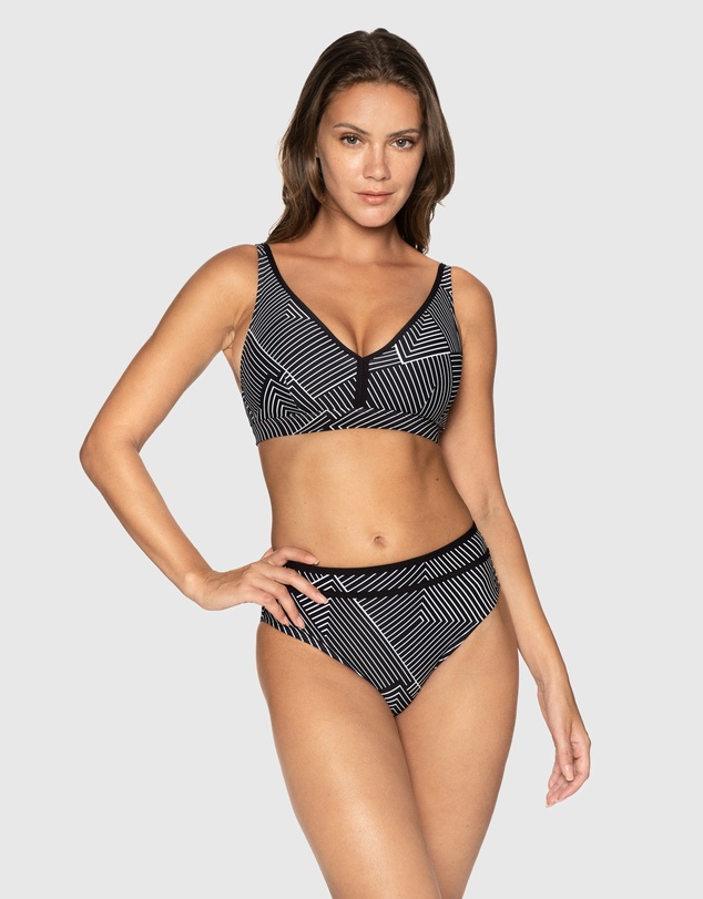 Nip Tuck Swim - Black Between The Lines Maevis Swim Pant