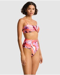 Sea Level Australia - Neon Wave Twist Bandeau