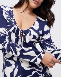 Third Form - Untamed Bias Tie Up Maxi Dress