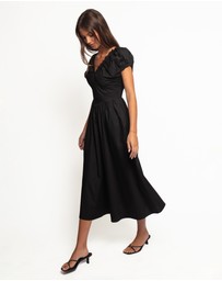 Petal & Pup - Larson Midi Dress - Black