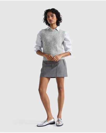 Seed Heritage - Pintuck Mini Suit Skirt