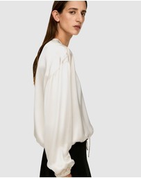 ARKET - Volume-Sleeve Satin Blouse