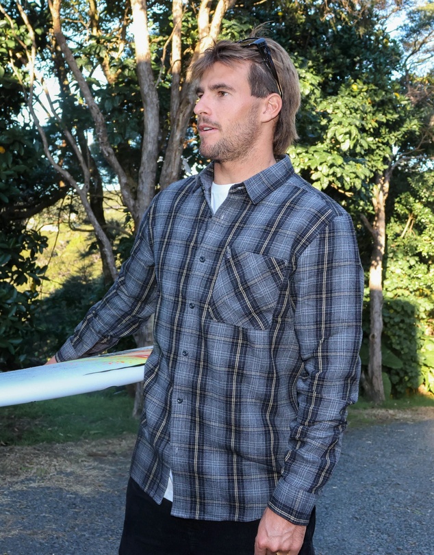 Volcom - Mens Heavy Twills Flannel Long Sleeve Shirt
