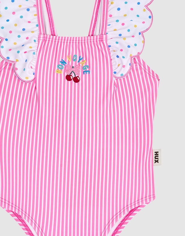 Huxbaby - Bon Voyage Sleeveless Frill Swimsuit - Babies-Teens