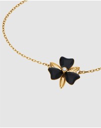 Furla - Flora Gold-Tone & Black Enamel Bracelet