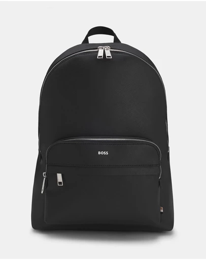 BOSS - Zair Logo Trim Structured Backpack