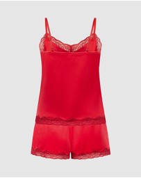 Hunkemoller - Velours Scallop Lace PJ Cami Set