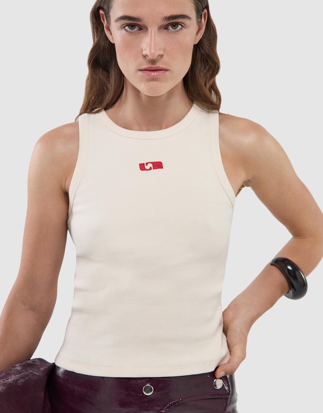 Laagam - Embroidered Logo Tank Top
