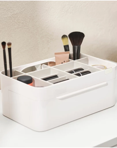 Joseph Joseph - Viva Large Cosmetic Organiser with Removable Mirror (Shell)