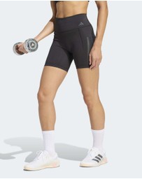 adidas Performance - Optime Workout 3-Stripes Short Leggings Womens