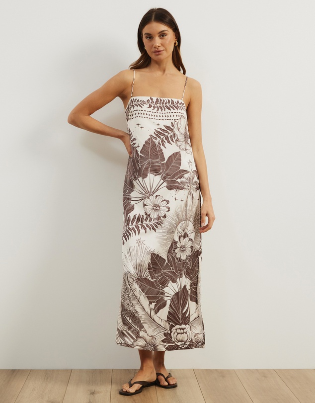 Atmos&Here - Koa Resort Satin Slip Dress