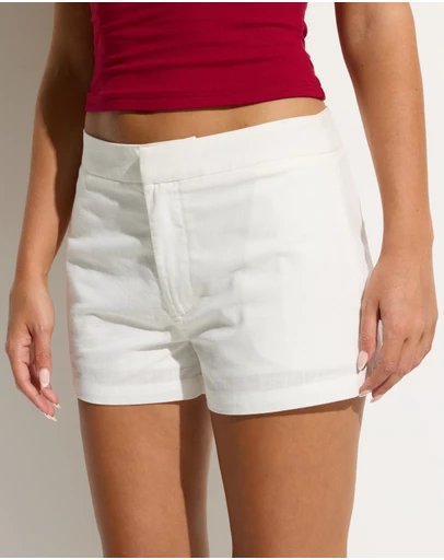 Dazie - Amelia Tailored Cotton Shorts