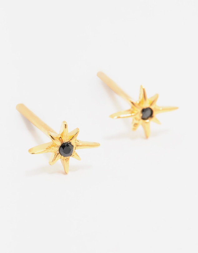 Lovisa - Gold Plated Sterling Silver Mini Starburst Stud Earrings