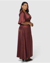 Pink Dusk by Curve Project - Femme Fatale Maxi Dress