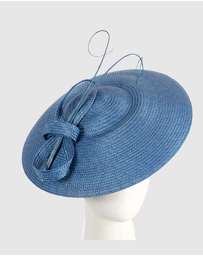 Max Alexander - Saucer Blue Racing Fascinator Hat
