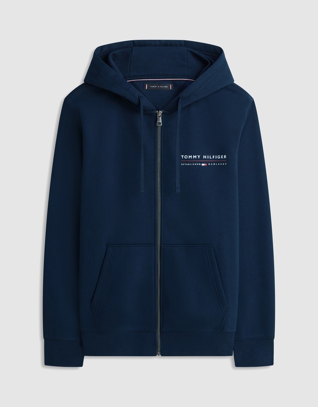 Tommy Hilfiger - Logo Terry Zip-Thru Hoody