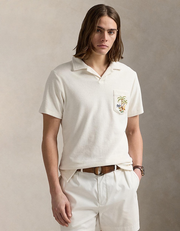 Polo Ralph Lauren - Custom Slim Embroidered Terry Polo Shirt