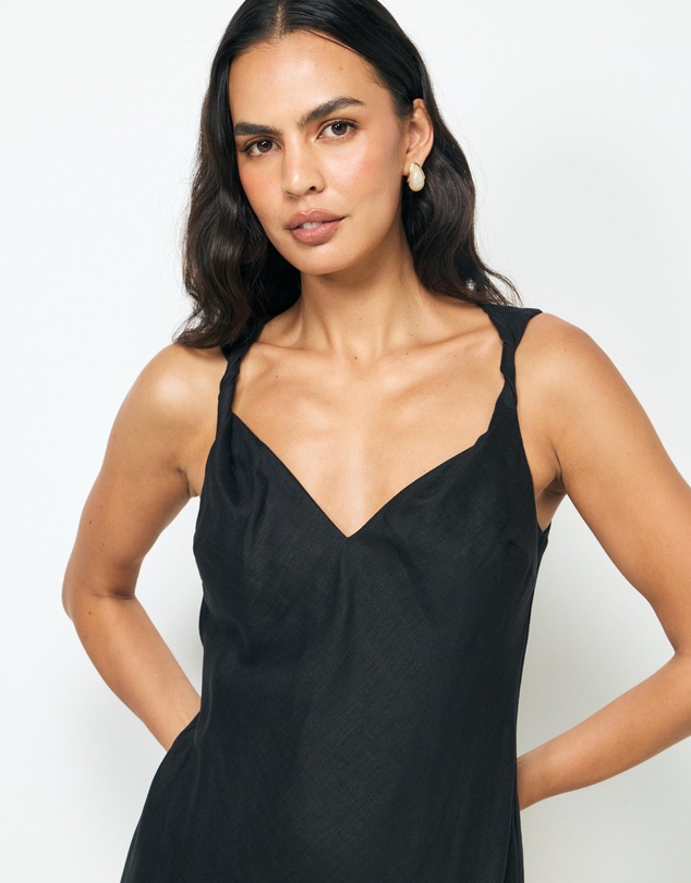 AERE - Alyse Linen Maxi Dress