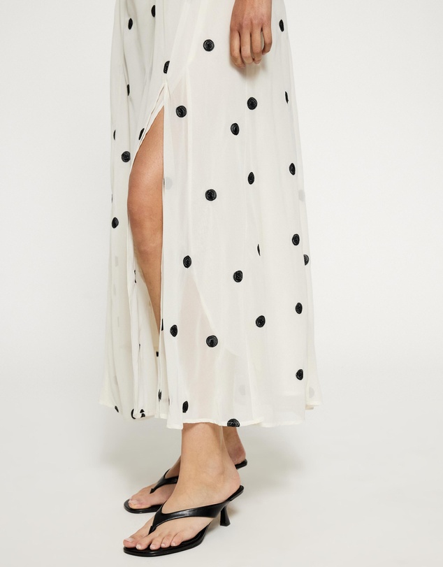 Lover - May Asymmetric Polka Dot Dress