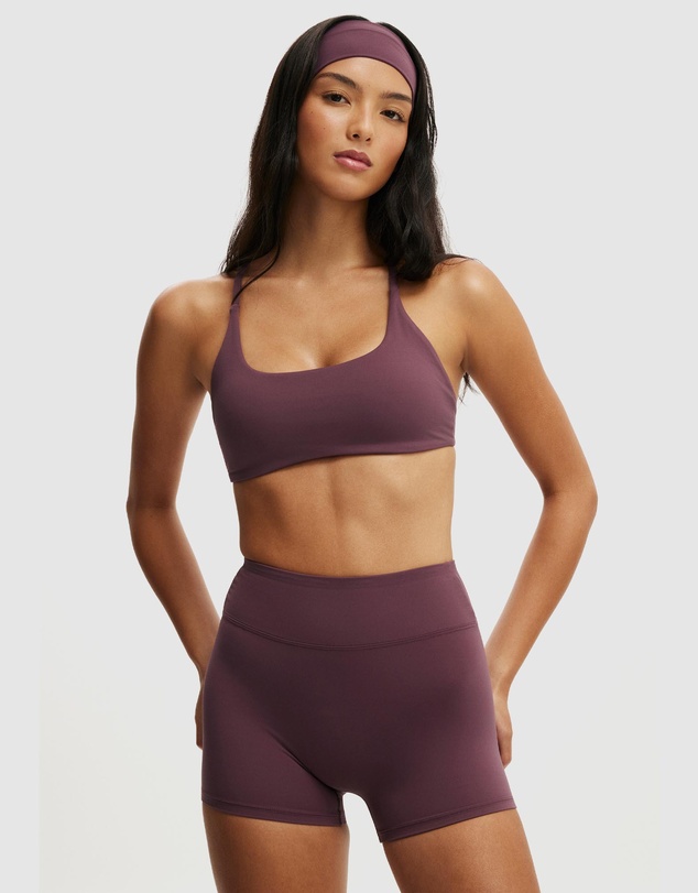 Cotton On Body Active - Ultra Luxe Dip Back Shortie Shorts