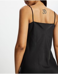 Mossée - Sophia Cowl Neck Silk Dress
