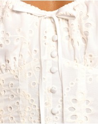 Petal & Pup - Solenne Mini Dress - Ivory Floral