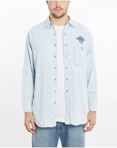 Vintage by The Real Deal - Pre Loved - Vintage 90s Hard Rock Cafe Tijuana Button Up Shirt
