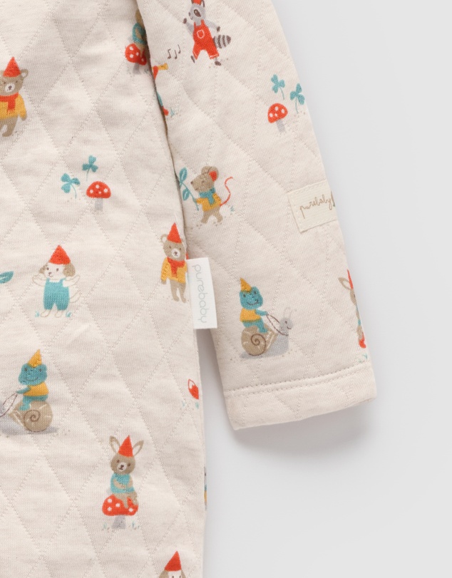 Purebaby - Quilted Growsuit -Kids-Babies