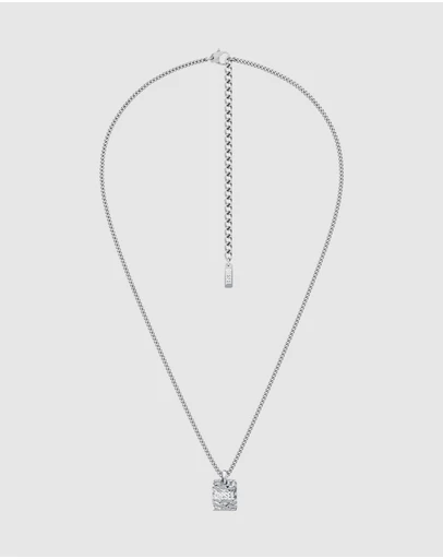 Diesel - Diesel Font Silver Necklace