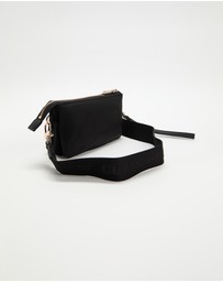 GUESS - Latona Mini Tri Comp Top Zip Nylon Bag