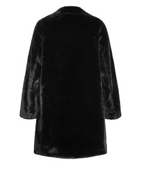 City Chic - Plus size Remi Faux Fur Coat - black