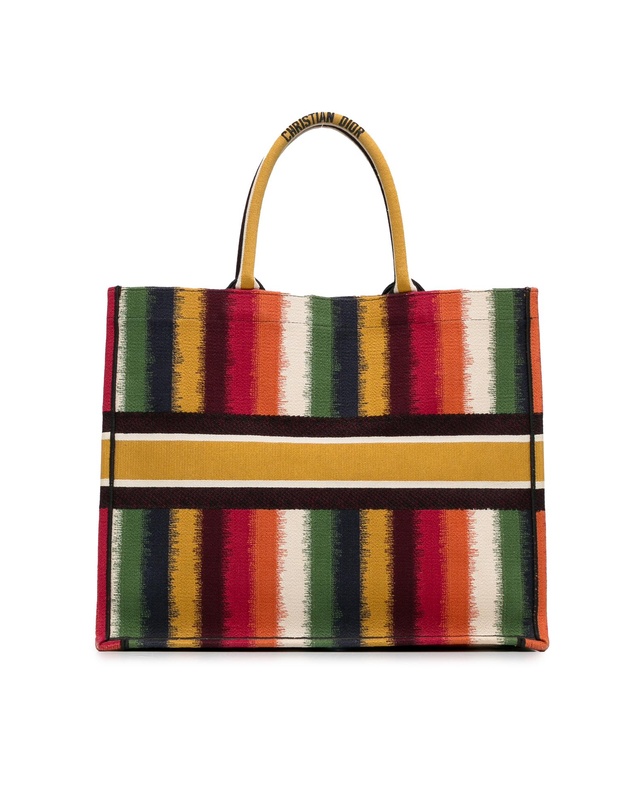 Pre-Loved by Azura Reborn - Pre-Loved Dior Book Tote Oblique Striped Tote