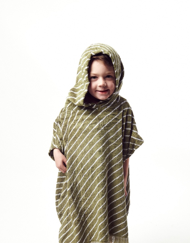 Sand Society - Kids Beach/Bath Bamboo Poncho - Sage