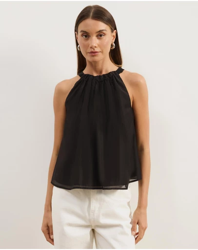 Atmos&Here - Paloma Voile Halter Neck Top