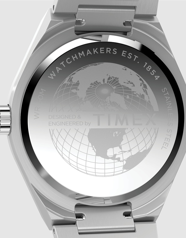 TIMEX - Q Timex® Continental GMT 39mm Stainless Steel Bracelet Watch