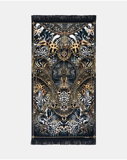 Camilla - Feline Folklore Beach Towel